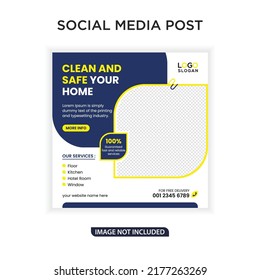 Mejor puesto de banners de servicios de limpieza