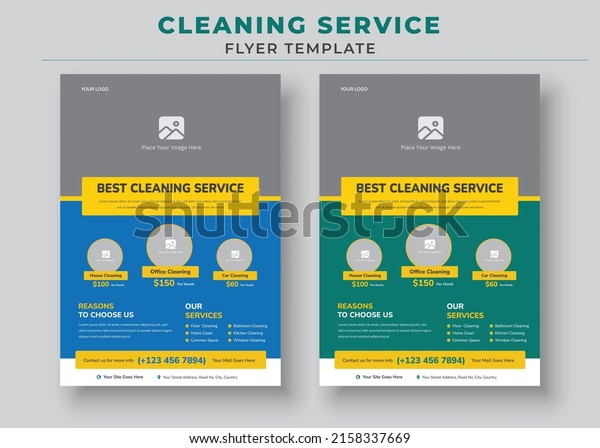Best\
Cleaning Services poster, Cleaning Services Flyer Template, Poster\
brochure design, Vector Editable and Print\
ready