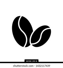 The best of Coffee Bean icon vector, illustration logo template in trendy style. Suitable for many purposes.
