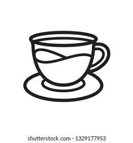 best coffee icon in trendy flat style 