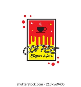 Best Coffee Shop Logo Design Template Vector. Banner Coffee Logo For Branding a Coffee Shop