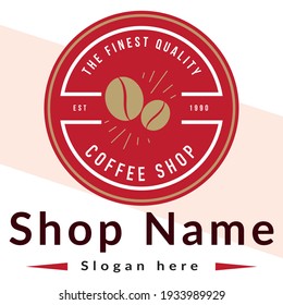 Best Coffee Sop Logo Design template calligraphic ornament lines. Business sign, identity for Restaurant, Cafe, Royalty, Heraldic, and other vector Design
