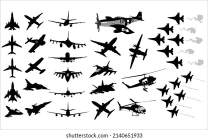 The best collection of airplane silhouettes.