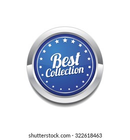 Best Collection Blue Vector Icon Button