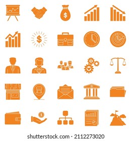 Best Collection of Business Icons with Solid Style Includes Mail, Document, Diagram, Wallet, Flowchart, Money Bag. Perfect for Websites, Advertisements, Banners, Posters, Billboards, Templates, Logos.