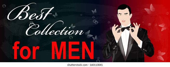 The best collection of clothing for men.Vector