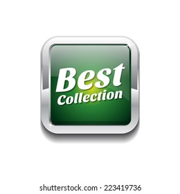 Best Collection Green Vector Icon Button