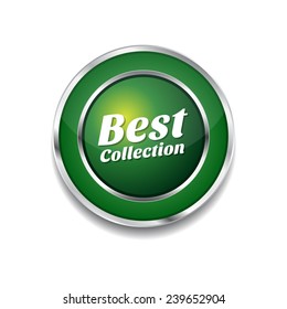 Best Collection Green Vector Icon Button