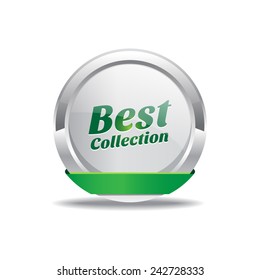 Best Collection Green Vector Icon Button