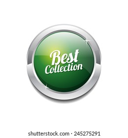 Best Collection Green Vector Icon Button