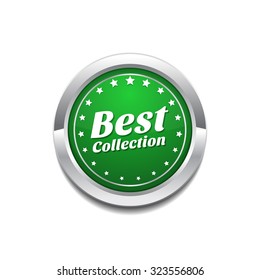 Best Collection Green Vector Icon Button