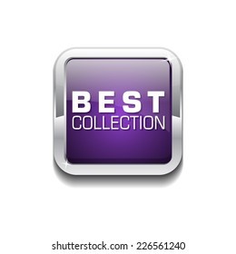 Best Collection Purple Vector Icon Button