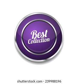 Best Collection Purple Vector Icon Button