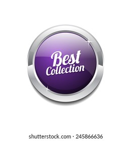 Best Collection Purple Vector Icon Button