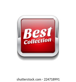 Best Collection Red Vector Icon Button