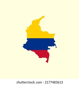Mejor Icono Del Mapa De Colombia Vector De Color Completo Para La Mejor Ilustración Del Logotipo Del Mapa De Colombia