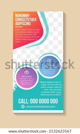 Best colorful Rollup banner design for good for corporate official design. Simple eye-catching Design layout template for business or personal use. Stand banner design vector template. brush style.