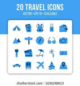 The best colorful traveling icon series design. Collection of high quality vector illustrations in a trendy flat style. Suitable for various purposes. Part 1.