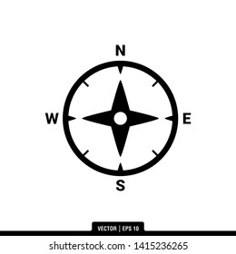 The best compass icon vector, illustration logo template in trendy style. Can be used for many purposes.

