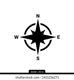 The best compass icon vector, illustration logo template in trendy style. Can be used for many purposes.
