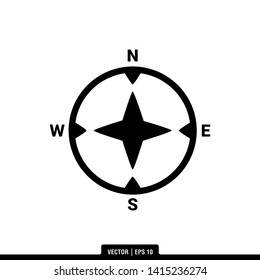 The best compass icon vector, illustration logo template in trendy style. Can be used for many purposes.
