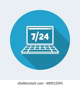 Best computer assistance - Vector web icon