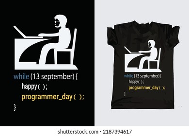 
Bester Computer-Programmierer und Programmierer SVG t Shirt-Design,13. September Programmierer Tag 2022
