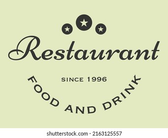 Das Best, Cool and Elegante Restaurant Logo