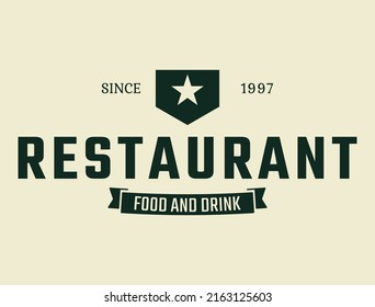 The Best, Cool and Elegant Restaurant Logo