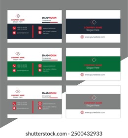 Best Corporate Creative Professional and Modern 
Business Card Template | Elegant Visiting Card Design | Company Trending
Card Design Vector | Stylish Design Brand With Various Colors
