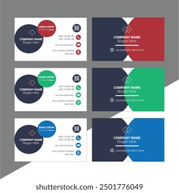 Best Corporate Creative Professional and Modern 
Business Card Template | Elegant Visiting Card Design | Company Trending
Card Design Vector | Stylish Design Brand With Various Colors
