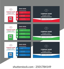 Best Corporate Creative Professional and Modern 
Business Card Template | Elegant Visiting Card Design | Company Trending
Card Design Vector | Stylish Design Brand With Various Colors