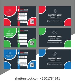 Best Corporate Creative Professional and Modern 
Business Card Template | Elegant Visiting Card Design | Company Trending
Card Design Vector | Stylish Design Brand With Various Colors
