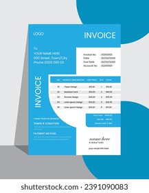 Mejor vector de diseño de facturas corporativas