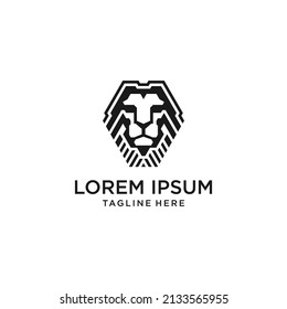 Best Creative Lion Logo Design Inspiration with black color