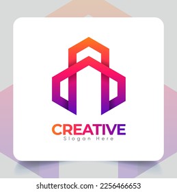 Best Creative Premium Minimal Company Logo Template Design, Gradient Color With Premium Vector. Business Hi-Quality Unique Premium Vector Logo.
