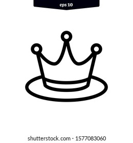 The best Crown icon vector illustration logo template