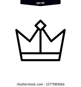 The best Crown icon vector illustration logo template