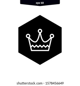 The best Crown icon vector illustration logo template. eps10