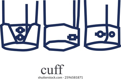 Best of cuff design art vector 