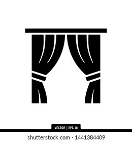 The best of Curtain icon vector, illustration logo template in trendy style. Suitable for many purposes.

