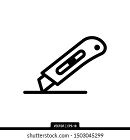 The best Cutter icon vector, illustration logo template in trendy style. Suitable for many purposes.