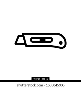 The best Cutter icon vector, illustration logo template in trendy style. Suitable for many purposes.