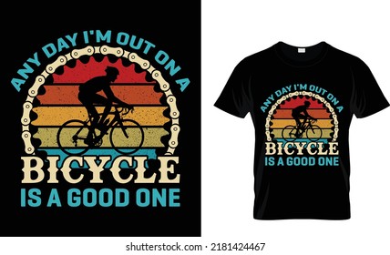 Best Cycling T-shirt design template