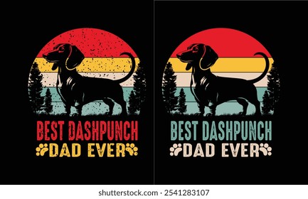 Best Dachshund Dad Ever design.Dachshund dog lover.