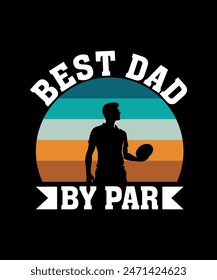 Best Dad By Par Disc golf t shirt design