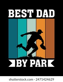 Best Dad By Par Disc golf t shirt design