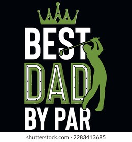 Best Papa by Par oder Golfer Golf spielen T-Shirt-Design