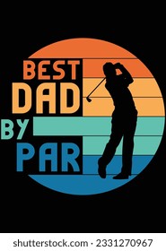 Bester Papa Par - Retro Golf eps Schnittdatei für Schneidemaschine