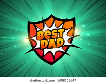 best dad comic style background
